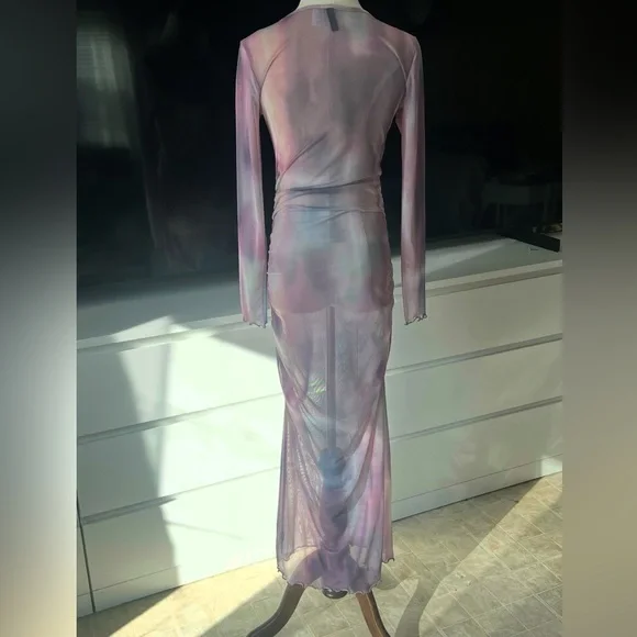 H&M Sheer Pink/Lavender Wrap Top and Dress - Picture 5 of 6